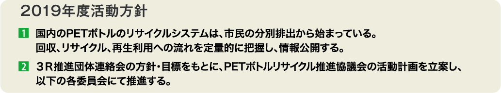 ２０１９年度活動方針