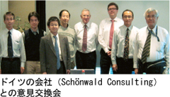 ドイツの会社（Schonwald Consulting）との意見交換会
