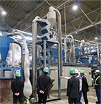 選別工程のジグザグセパレーター