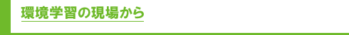 環境学習の現場から